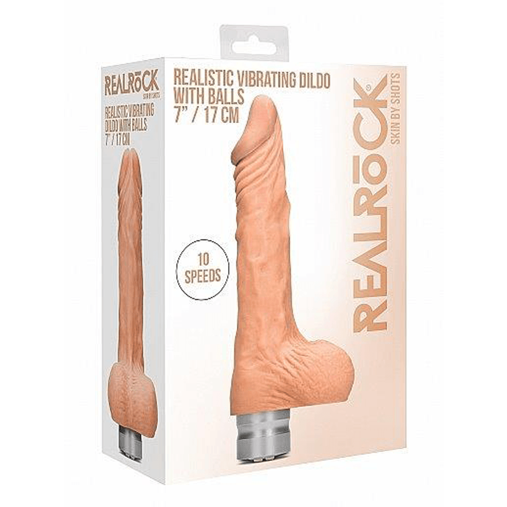 ויברטור 7 אינץ' עם אשכים | RealRock 7